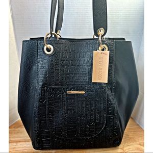 Steven Madden Tote Doble Bag in the interior has a crossbody bag